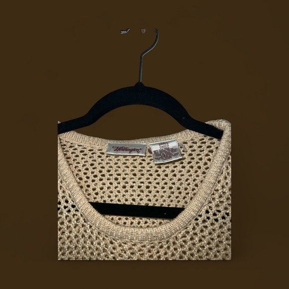 Worthington Beige Knit Crew Neck Sweater - Picture 2 of 5